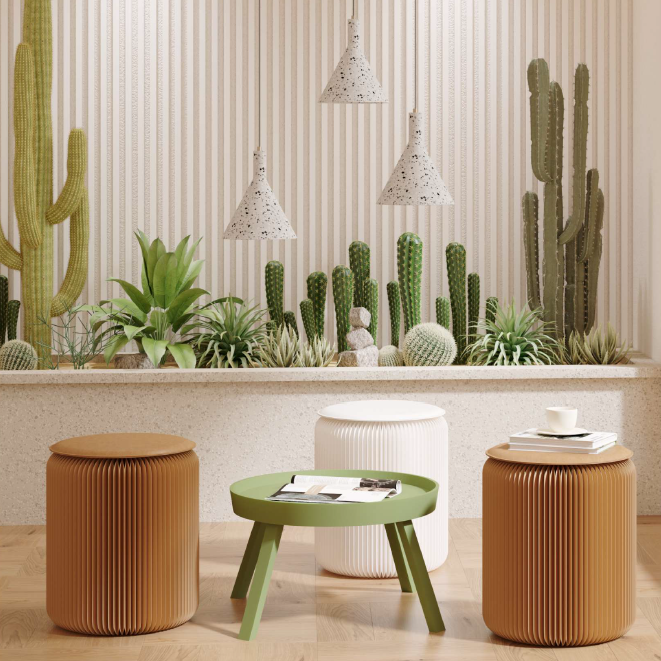 ACCORDIO Stool - Brown