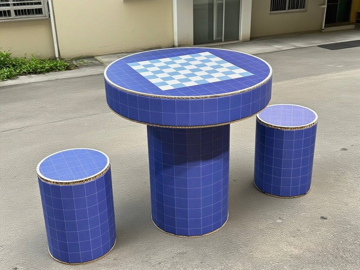 Checkered Mosaic Table Set