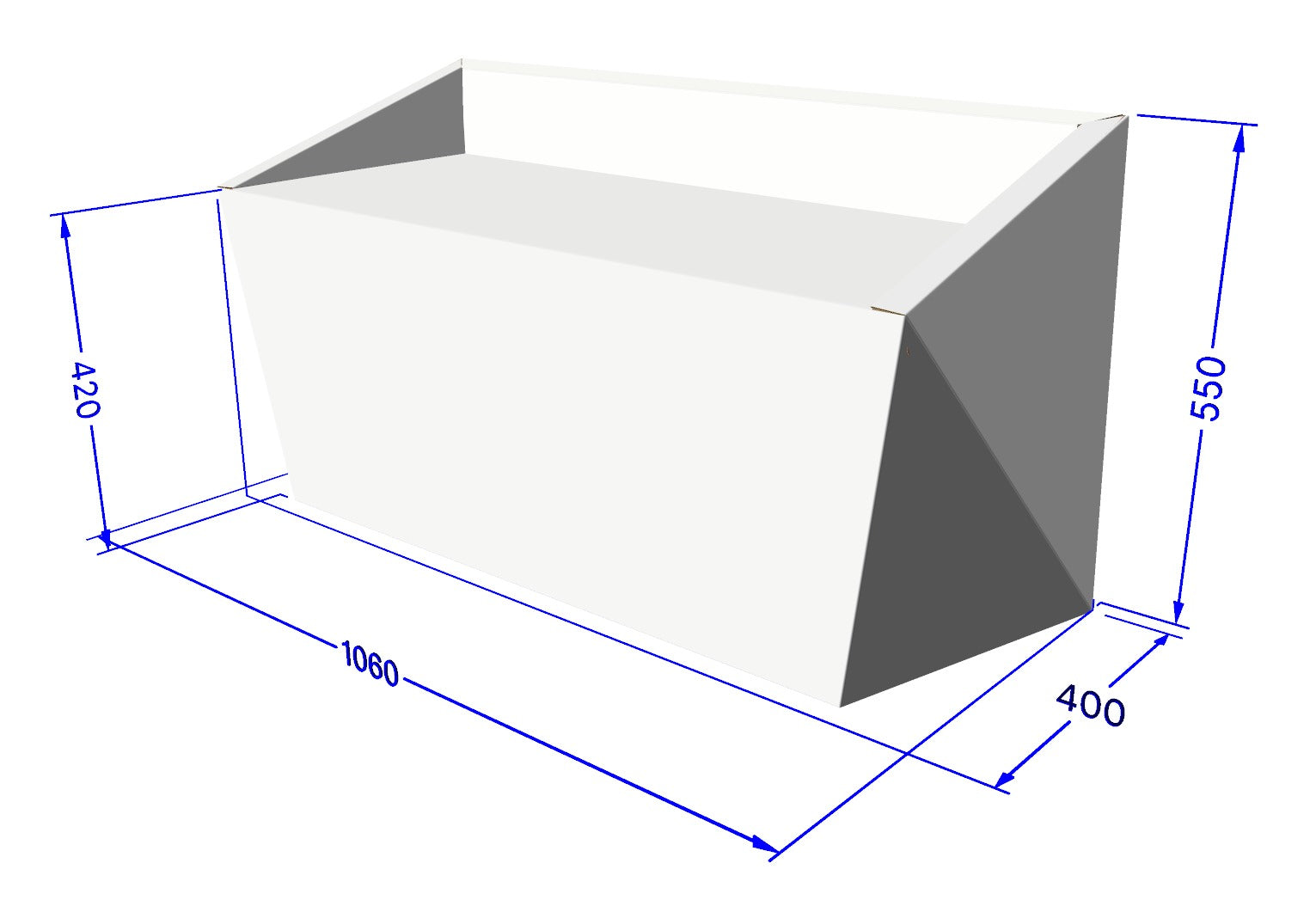 ICEBERG CARDBOARD SOFA DIMENSIONS
