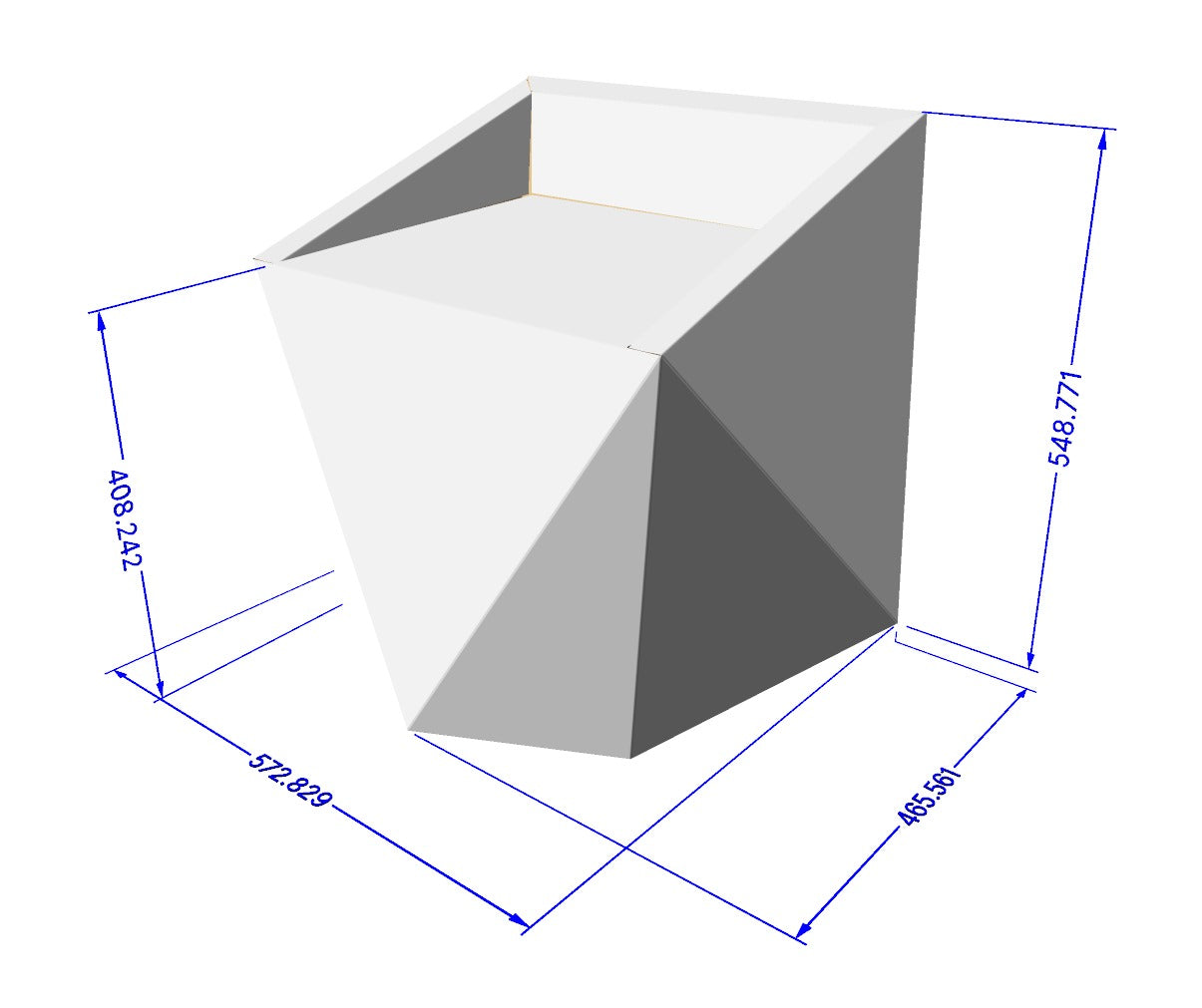 CARDBOARD CHAIR DIMENSIONS