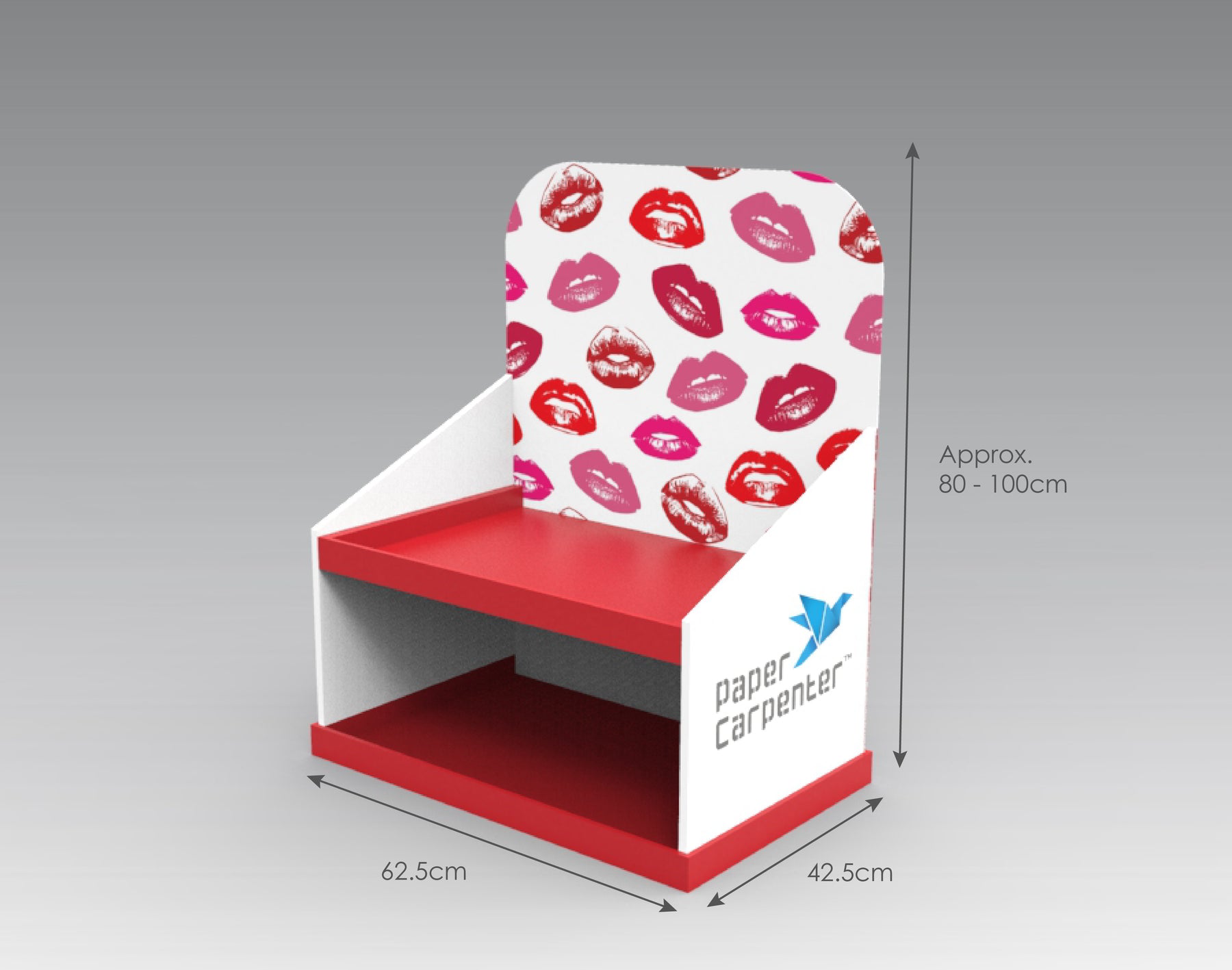 2-Tier Cardboard Countertop Display