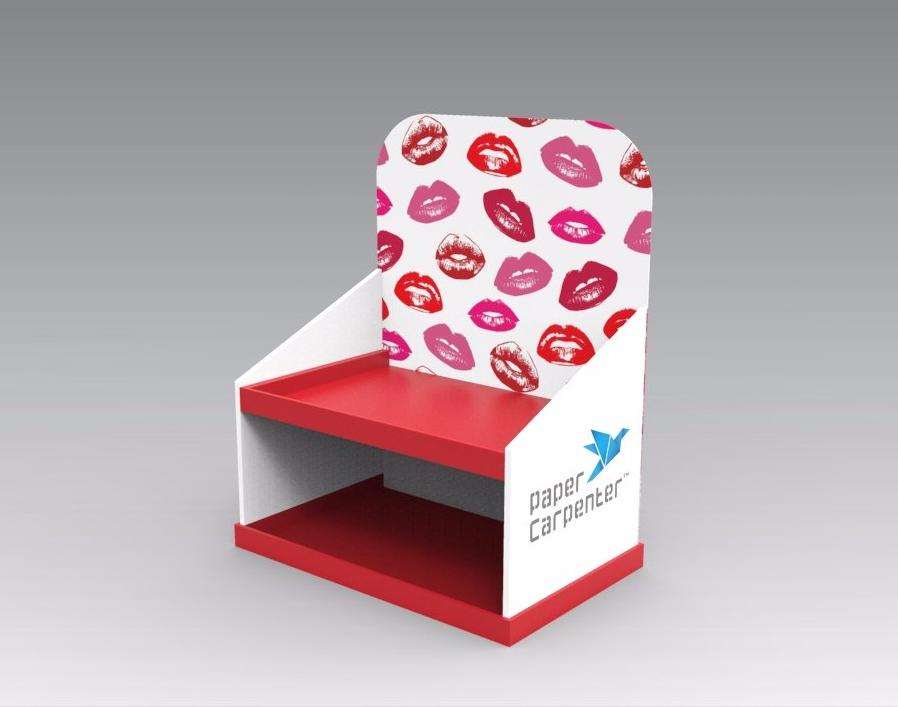 2-Tier Cardboard Countertop Display