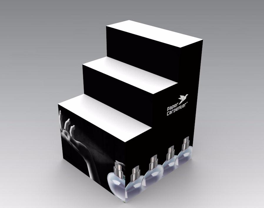 3-Tier Cardboard Countertop Display