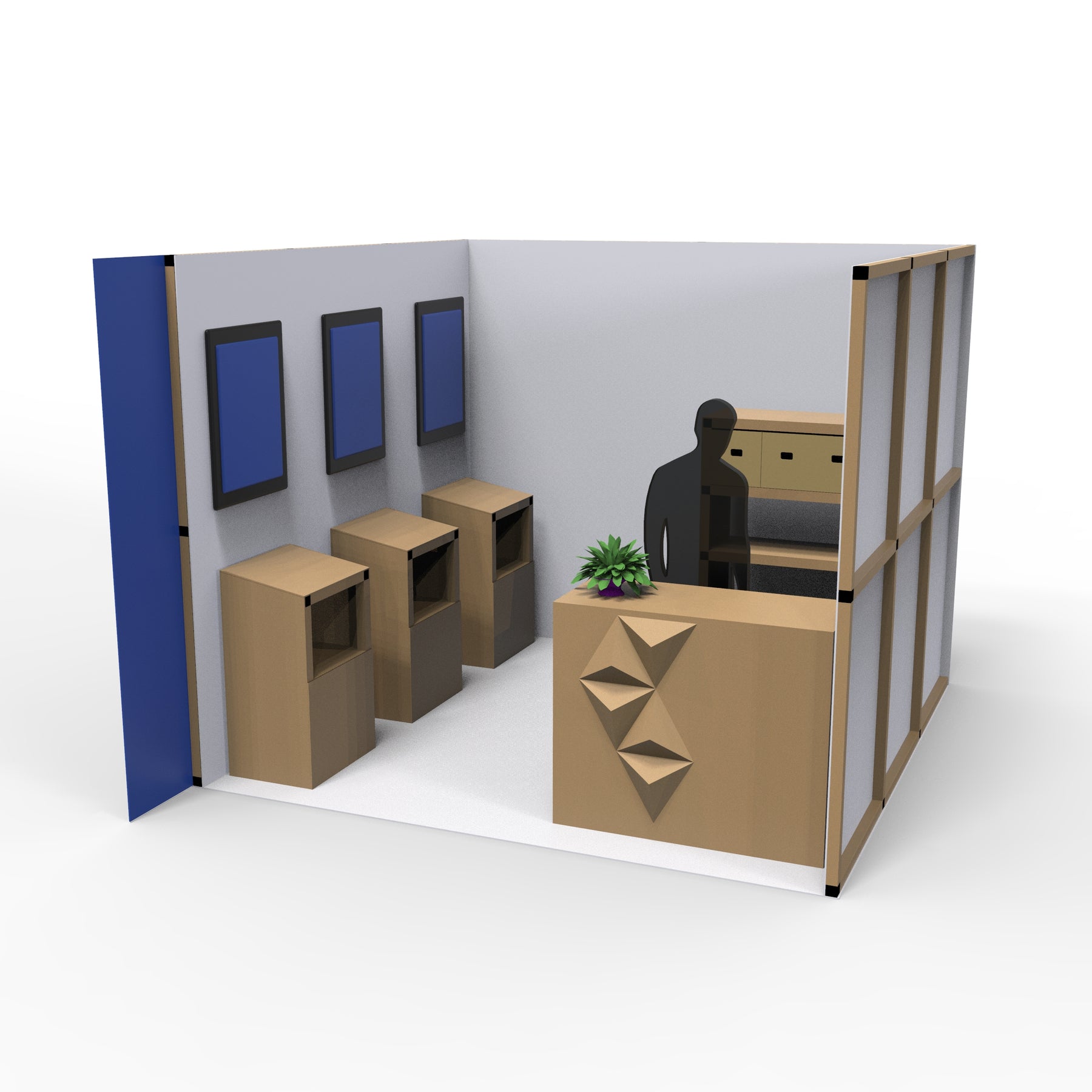 3m x 3m Booth Space Design 1