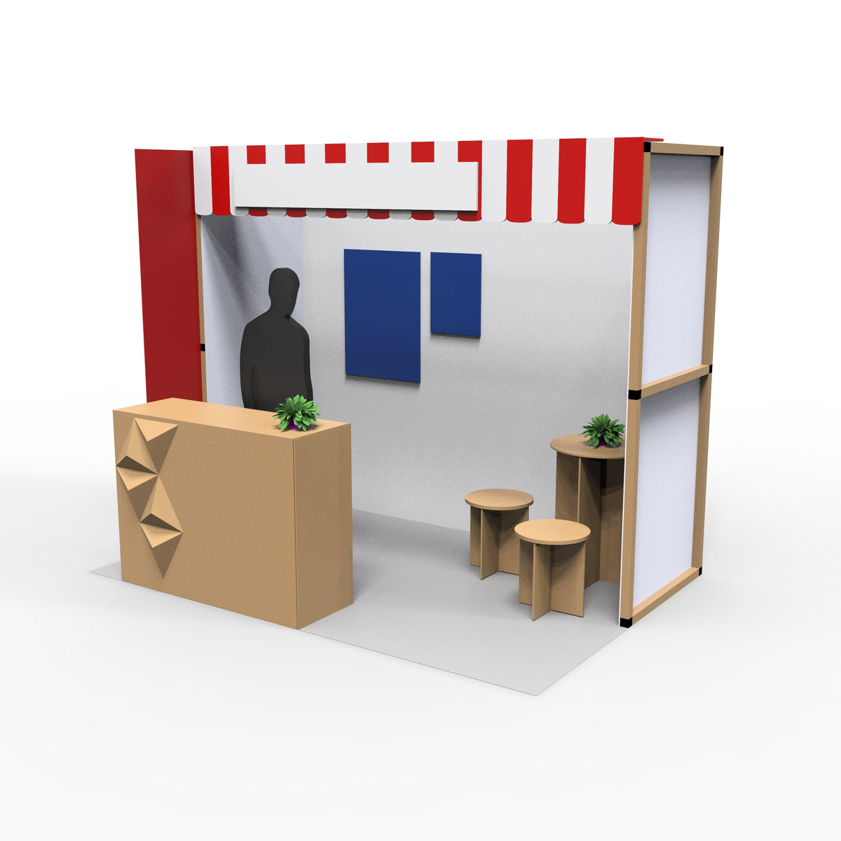 2m x 3m Booth Space Design 1