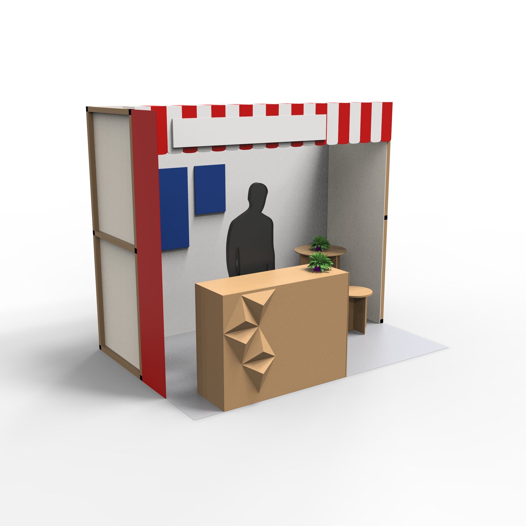 2m x 3m Booth Space Design 1