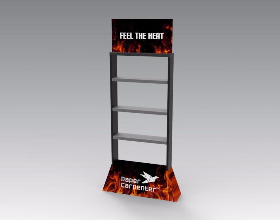 Floor Display with Shelves