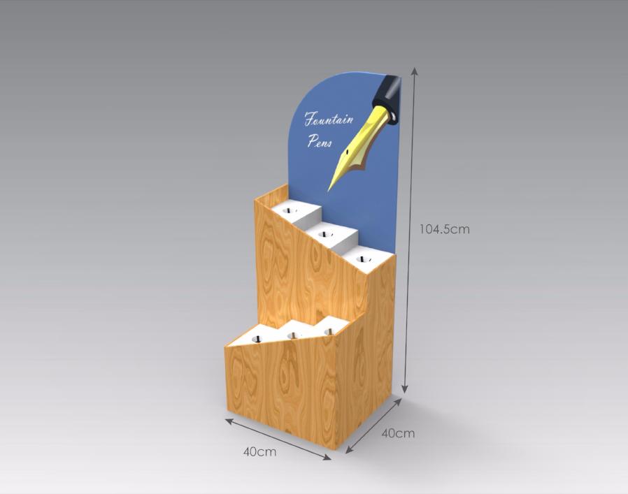 Fancy Steps Display Standee