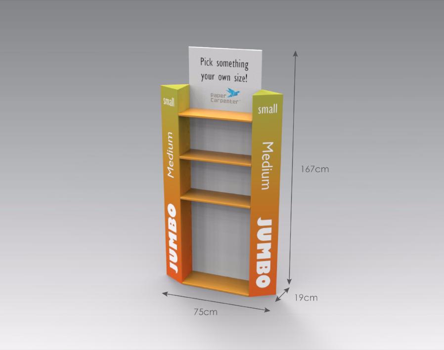 Floor Display with Side Branding