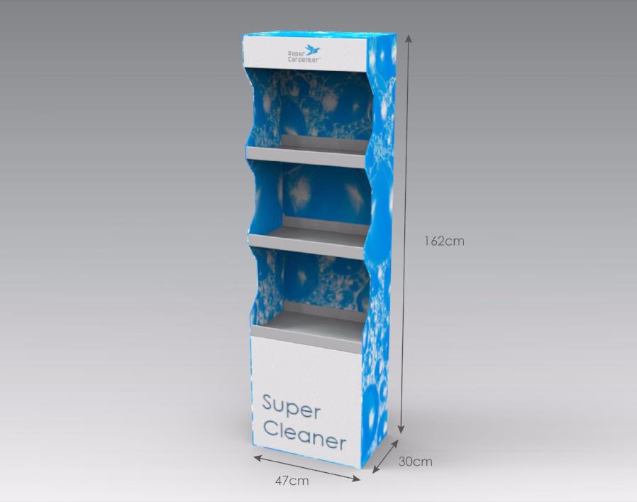 3-Tier Cardboard Floor Display