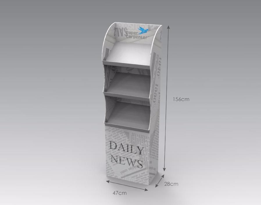 3-Tier Cardboard Floor Display
