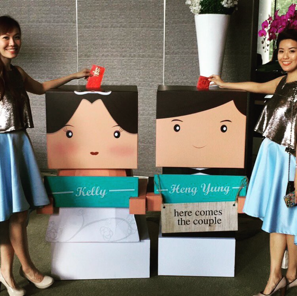 Couple Wedding Angbao Box