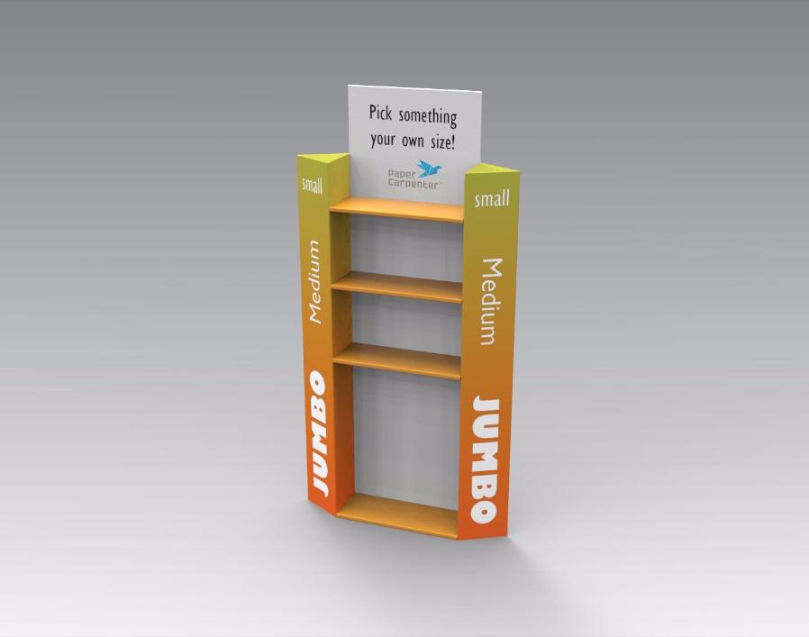 Floor Display with Side Branding