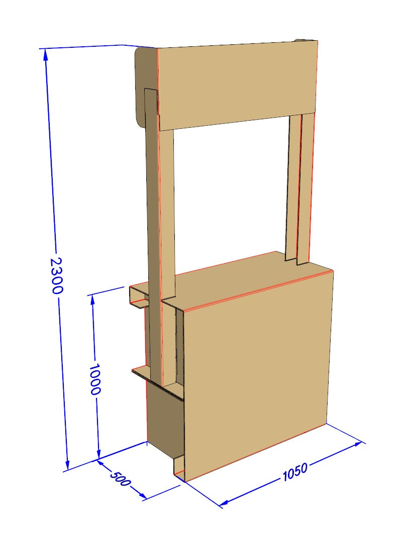 Cardboard Stall