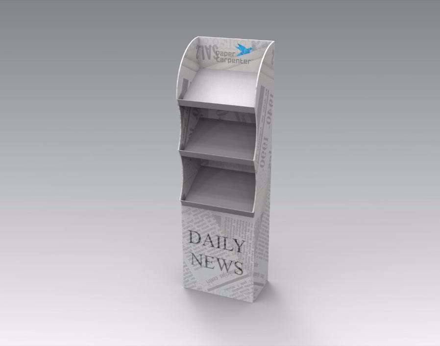 3-Tier Cardboard Floor Display