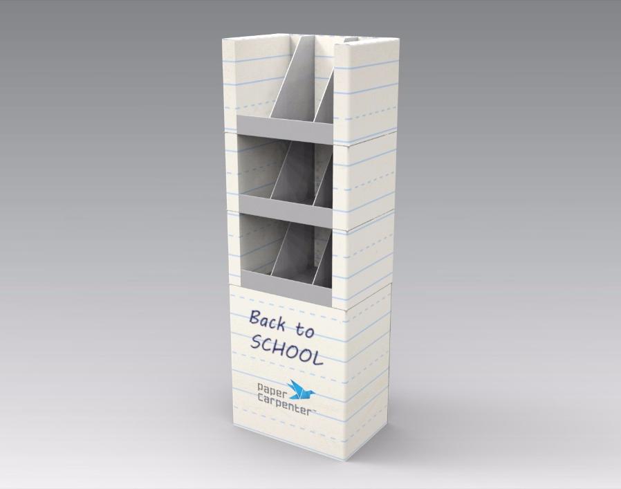 3-Tier Cardboard Floor Display