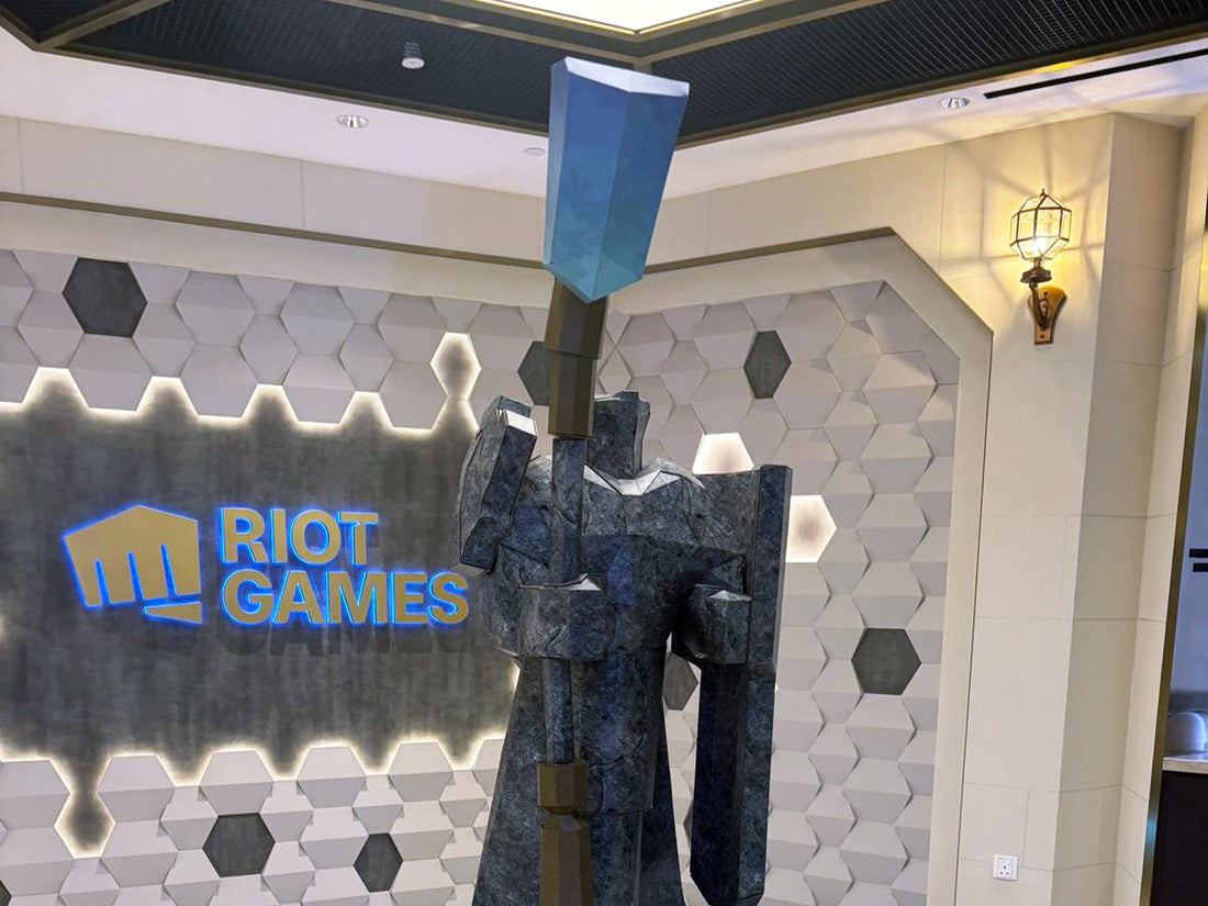 Riot Games Office Statue