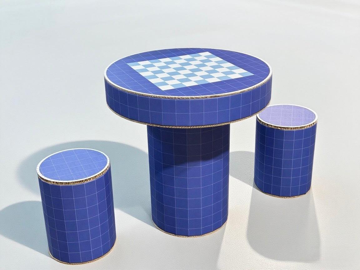 Checkered Mosaic Table Set