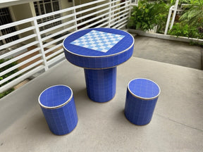 Checkered Mosaic Table Set