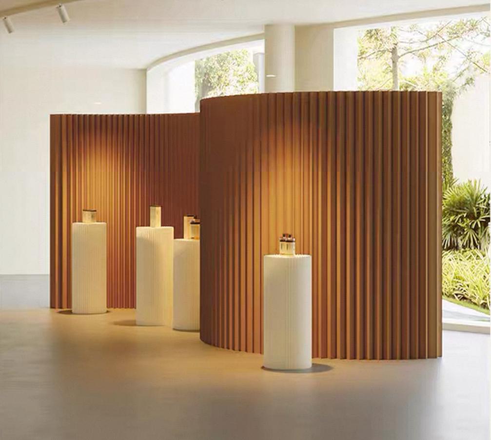 Accordion Paper Wall - Brown