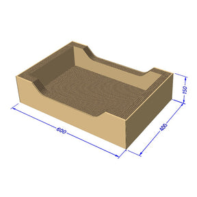 Cat scratchpad bed