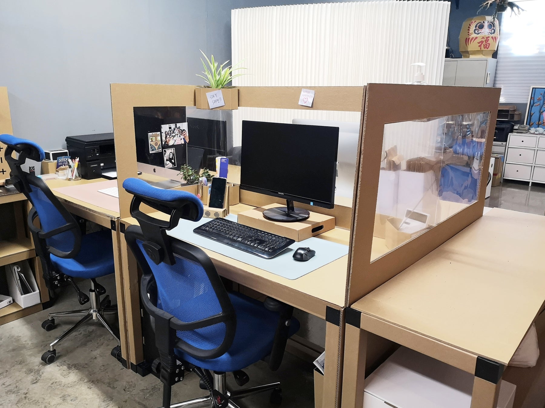 BLOCKA Modular Short Partitions with clear film BUNDLE