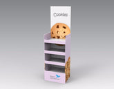 4-Tier Cardboard Floor Display