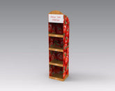 4-Tier Cardboard Floor Display